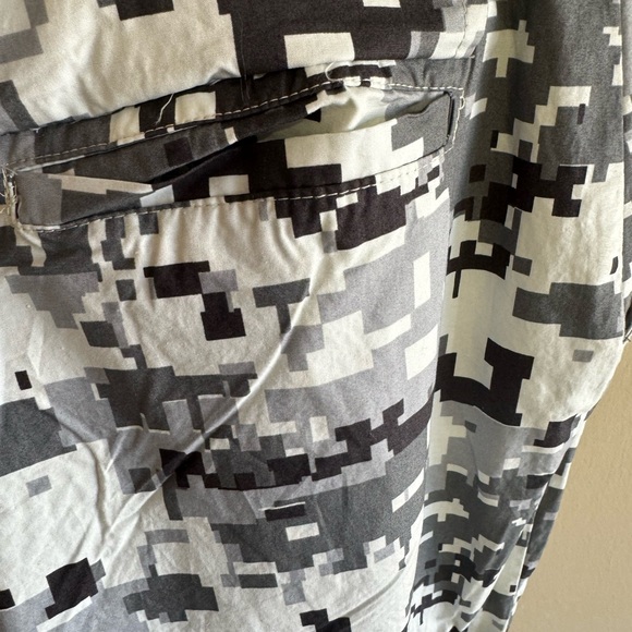 Happily Grey Women's Roblox Camo Cargo Pants Muti-Pockets Black Grey White - Picture 7 of 13